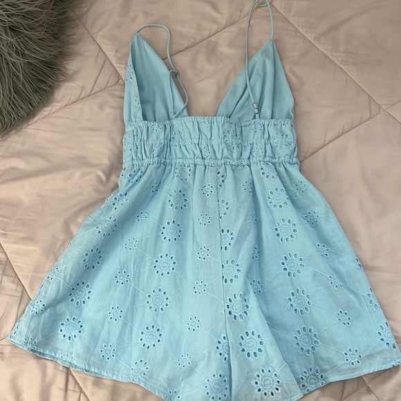 Baby Blue Romper - Picture 2 of 3